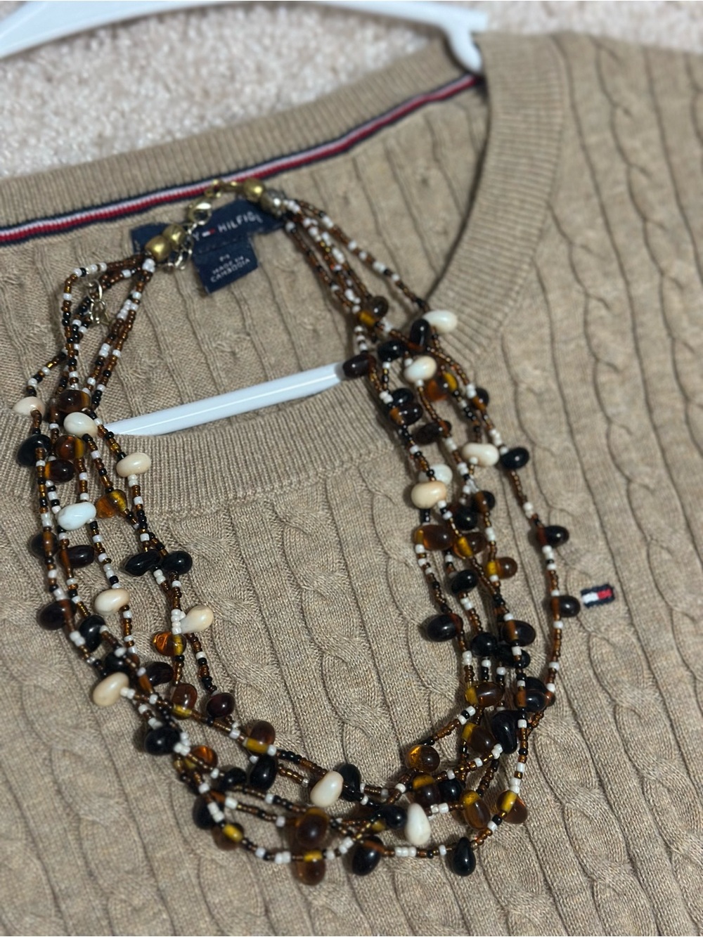 Brown & Black Bead Necklace - Picture 2 of 2